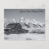 Mormon Row Grand Teton Nationalpark Postcard Postkarte (Vorderseite)