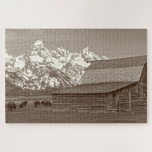 Mormon Row - Grand Tetons - 20x30 - 1014 Stk. Puzzle (Horizontal)