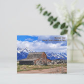 Mormon Row, Grand Tetons Postkarte (Stehend Vorderseite)