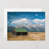 Mormon Row im Grand Teton Nationalpark Postkarte (Vorne/Hinten)