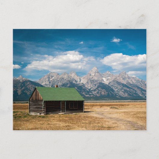 Mormon Row im Grand Teton Nationalpark Postkarte (Vorderseite)