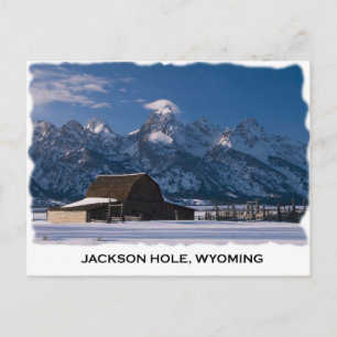 Mormon Row und die Tetons Postkarte