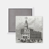 Mormon Temple at Salt Lake, 1854 Magnet (Vorderseite/Rückseite)