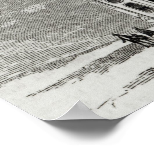 Mormon Temple at Salt Lake, 1854 Poster (Ecke)