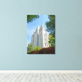 Mormon Temple Leinwanddruck (Insitu (Holzboden))