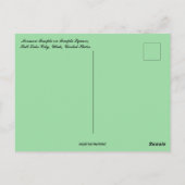 Mormon Temple Salt Lake City Utah Postkarte (Rückseite)