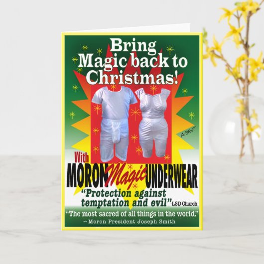 MORMON UNDERWEITE - KARTE (Gelbe Blume)