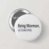 Mormon zu sein... Ich mag das. Button (Vorne & Hinten)