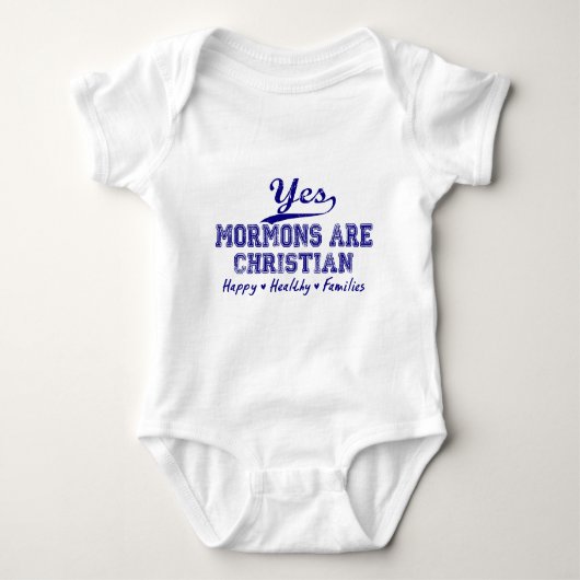 Mormone christlich baby strampler (Vorderseite)