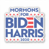 MORMONE FÜR BIDEN HARRIS AUFKLEBER (Vorderseite)