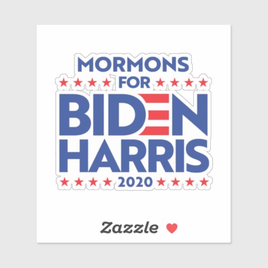 MORMONE FÜR BIDEN HARRIS AUFKLEBER (Blatt)