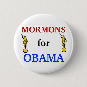 Mormonen für Knopf Obama 2012 Button