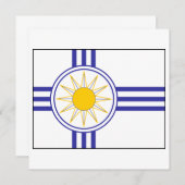 Mormonische Flagge Einladung (Vorne/Hinten)