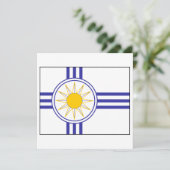 Mormonische Flagge Einladung (Stehend Vorderseite)