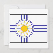 Mormonische Flagge Einladung (Vorderseite)
