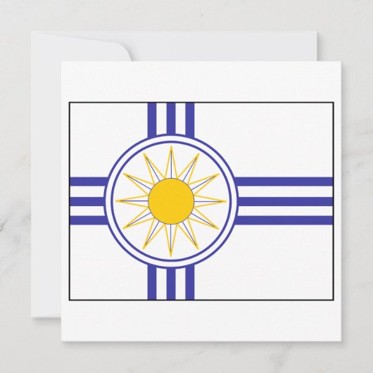 Mormonische Flagge Einladung (Vorderseite)