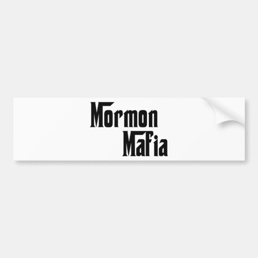 Mormonische Mafia Autoaufkleber (Vorne)