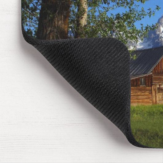 Mormonische Reihen-Scheunen in großartigem Teton Mousepad (Ecke)