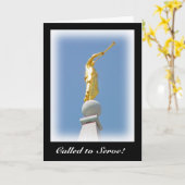 Mormonischer Missionar: Genannt, um Gruß-Karte zu Karte (Gelbe Blume)