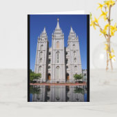 Mormonischer Tempel (LDS) in Salt Lake City, Utah Karte (Gelbe Blume)