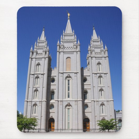 Mormonischer Tempel (LDS) in Salt Lake City, Utah Mousepad (Vorne)