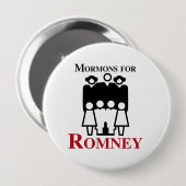 Mormons for Romney.png Button (Vorne & Hinten)