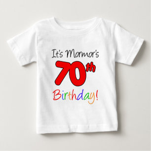 Mormor's 70. Geburtstag Schwedische Großmutter Baby T-shirt