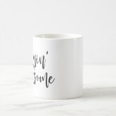 Mornin hübsches schwarzes handgeschriebenes Skript Kaffeetasse (Mittel)