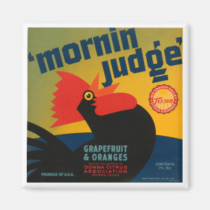 Mornin Judge Grapefruit and Orange Magnet