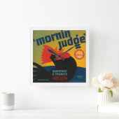 Mornin Judge Quadratische Wanduhr (Zuhause)