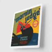 Mornin Judge Quadratische Wanduhr (Winkel)