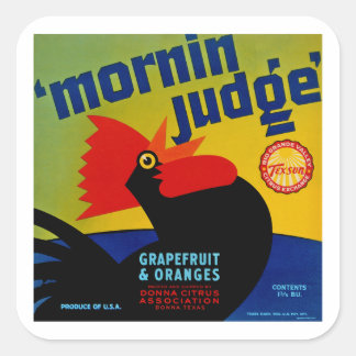 Mornin Judge Quadratischer Aufkleber