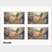 Morning After Halloween - A Ghostly Clean-Up Tale Rechteckiger Aufkleber (Blatt)