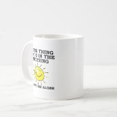 Morning Alone Funny Mug Kaffeetasse (Vorderseite Links)