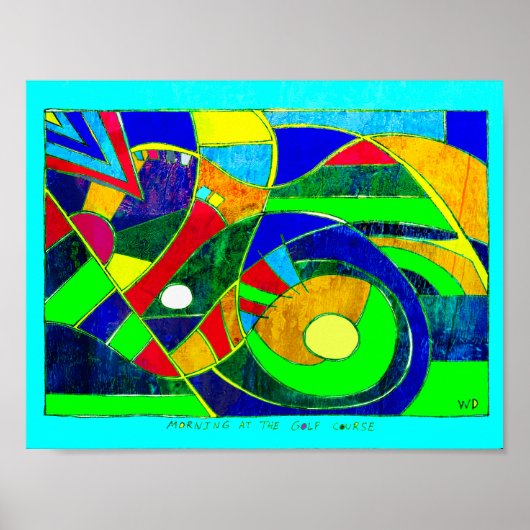Morning at the Golf Course 11 x 8.5 poster (Vorne)