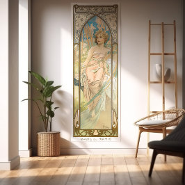 Morning Awakening Art Nouveau Poster Set 3/4 Mucha