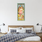 Morning Awakening von Alphonse Mucha Leinwanddruck (Insitu (Schlafzimmer))