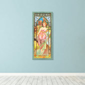 Morning Awakening von Alphonse Mucha Leinwanddruck (Insitu (Holzboden))