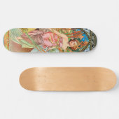 Morning Awakening von Alphonse Mucha Skateboard (Horizontal)