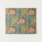 Morning Awakening von Alphonse Mucha Wandteppich (Vorderseite (Horizontal))