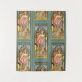 Morning Awakening von Alphonse Mucha Wandteppich (Vorderseite)