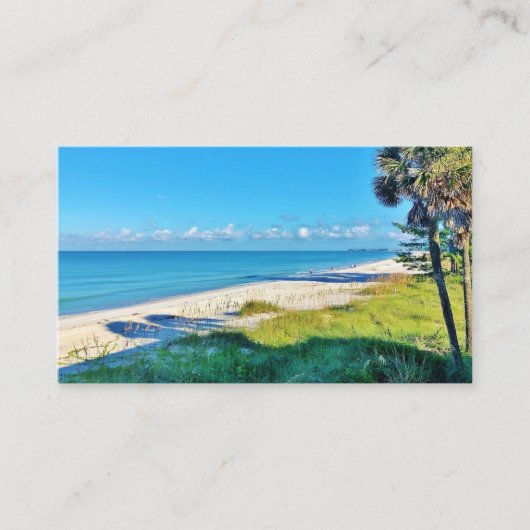 Morning Beach Business Cards Visitenkarte (Vorderseite)