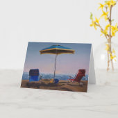 Morning Beach Grußkarte Karte (Gelbe Blume)