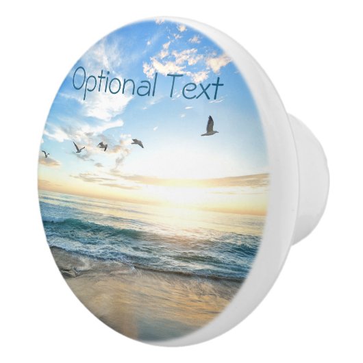 Morning Beach Seagulas Keramikknauf (Rechts)