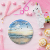 Morning Beach Seagulas Pappteller (Party)