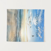 Morning Beach Seagulas Wandteppich (Vorderseite (Horizontal))