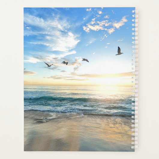 Morning Beach Seagulls Planer (Rückseite)