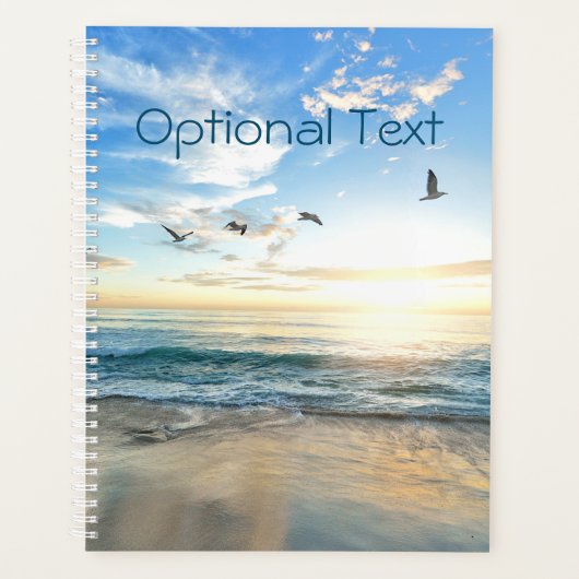 Morning Beach Seagulls Planer (Vorderseite)