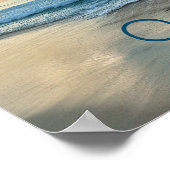 Morning Beach Seagulls Poster (Ecke)