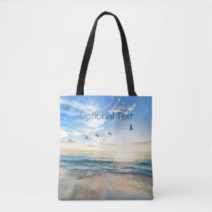 Morning Beach Seagulls Tasche
